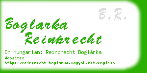 boglarka reinprecht business card
