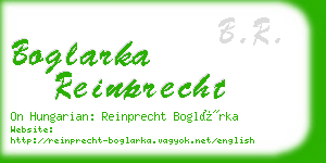 boglarka reinprecht business card